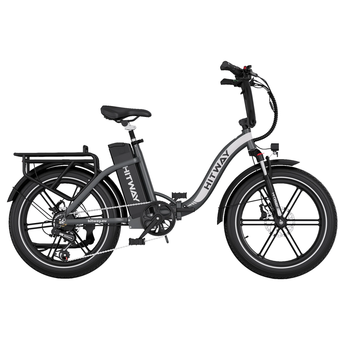 HITWAY BK6S Pro Folding Electric Bike with Fat Tyres-Electric Scooters London