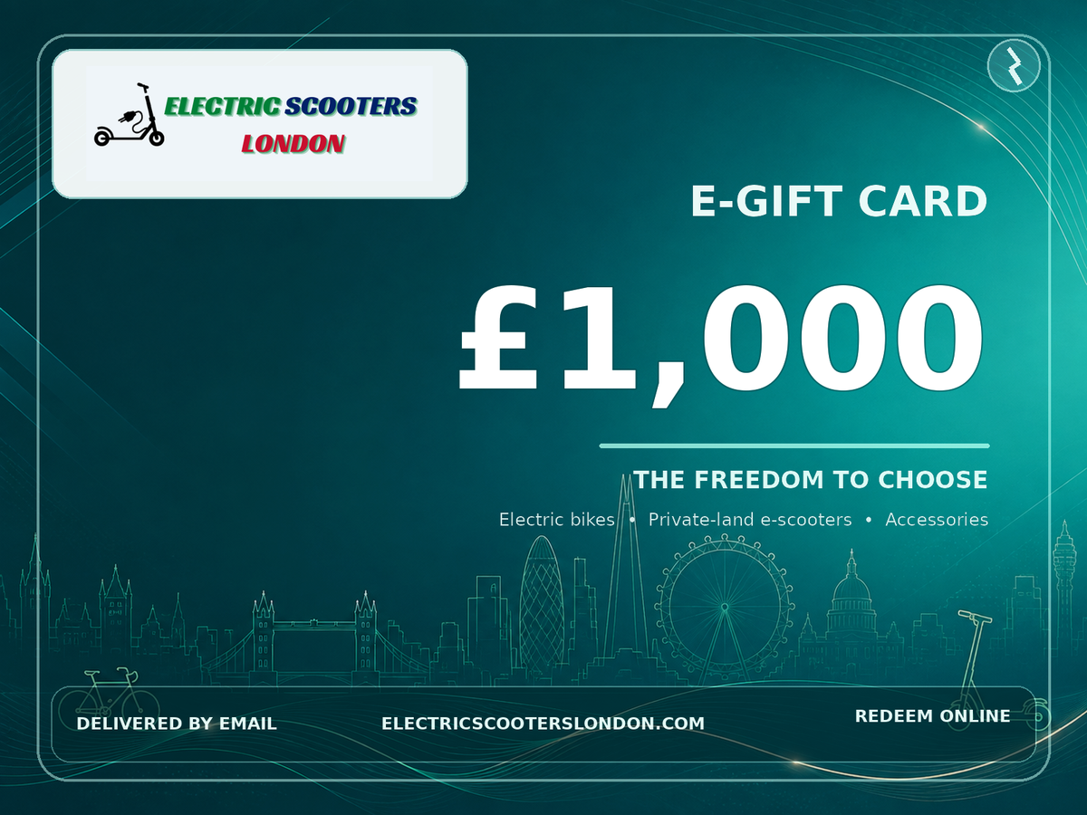 £1,000 Electric Scooters London e-Gift Card