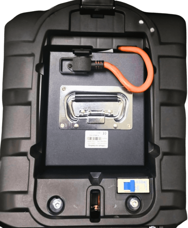 EPED Swift lockable battery beneath the seat