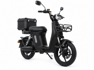 EPED Swift Matte Black single-seater electric bike, front view
