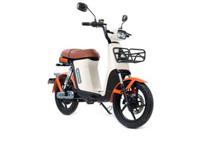 EPED Swift Cream / Orange electric bike, front view