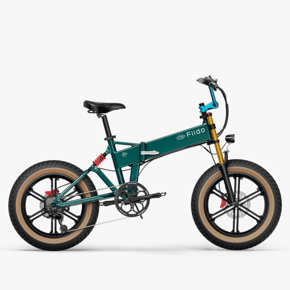 Fiido M1 Pro Folding Fat Tyre E-Bike – 250W, Full Suspension-Electric Scooters London