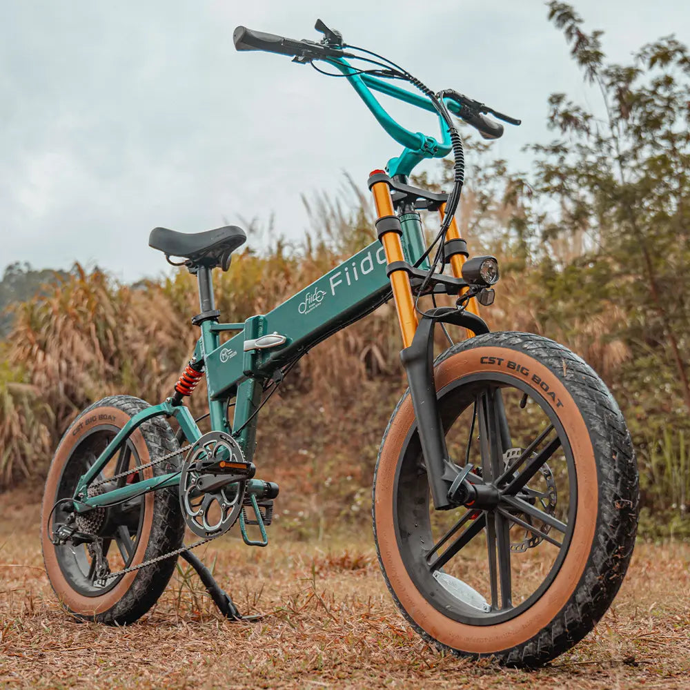 Fiido M1 Pro Folding Fat Tyre E-Bike – 250W, Full Suspension-Electric Scooters London