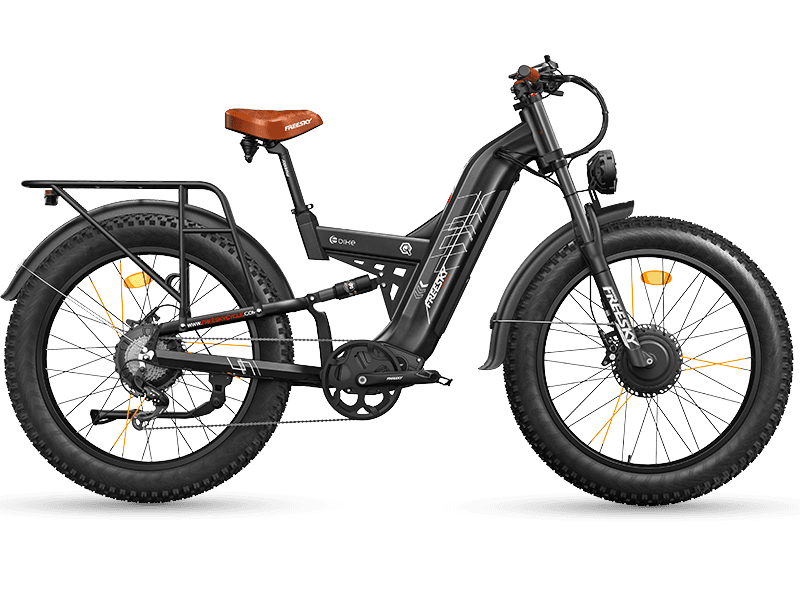 FREESKY Warrior Ultra M-530 electric bike in Black, view 2