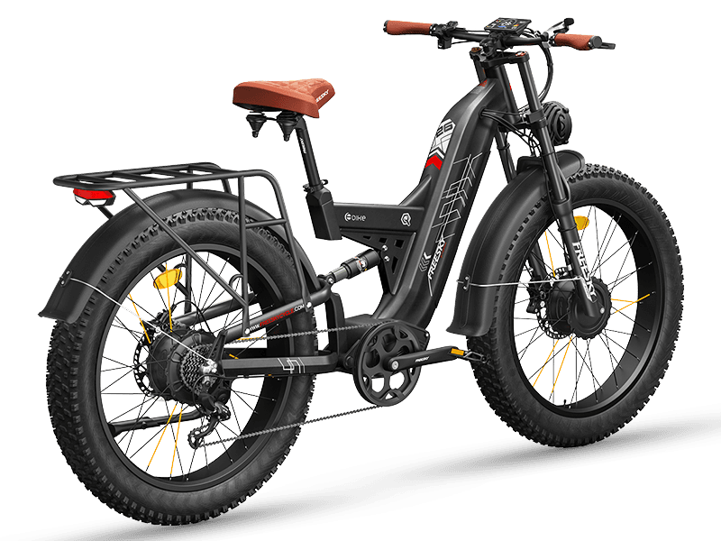 FREESKY Warrior Ultra M-530 electric bike in Black, view 3
