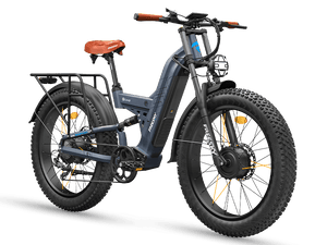 FREESKY Warrior Ultra M-530 electric bike in Blue-grey, view 1