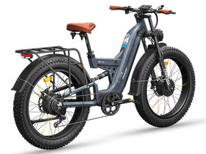 FREESKY Warrior Ultra M-530 electric bike in Blue-grey, view 3