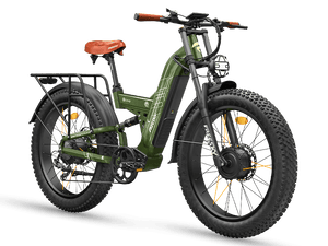 FREESKY Warrior Ultra M-530 electric bike in Green, view 1