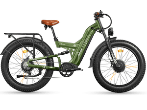 FREESKY Warrior Ultra M-530 electric bike in Green, view 2
