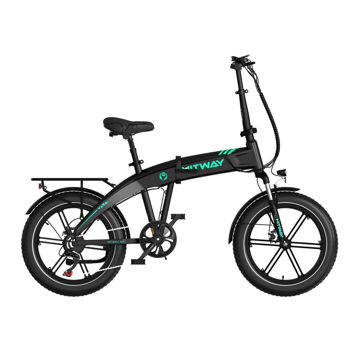 HITWAY BK36 Folding Electric Bike – 250W 48V 10.4Ah, 20″ Fat Tyre Foldable E-Bike-Electric Scooters London