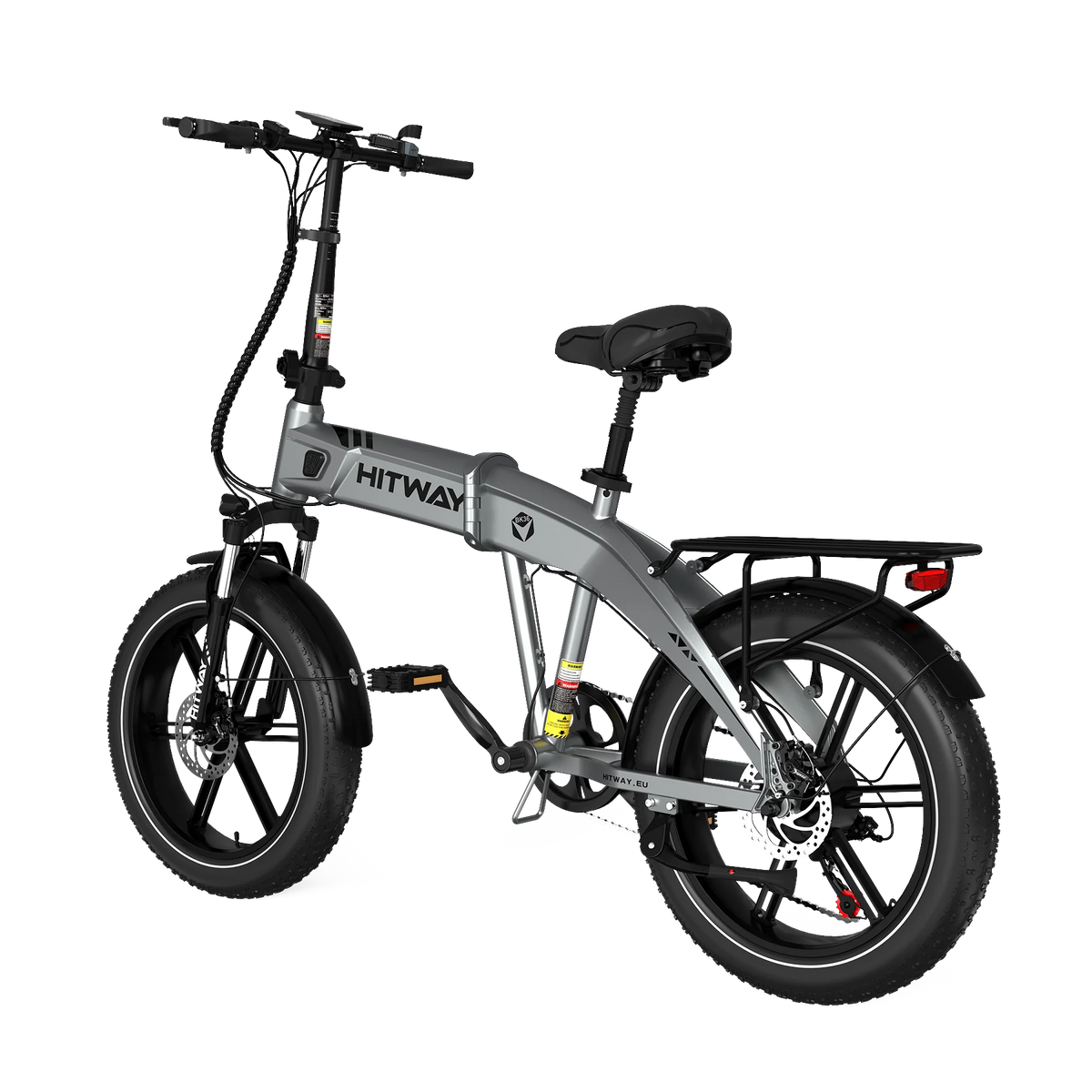 HITWAY BK36 Folding Electric Bike – 250W 48V 10.4Ah, 20″ Fat Tyre Foldable E-Bike-Electric Scooters London