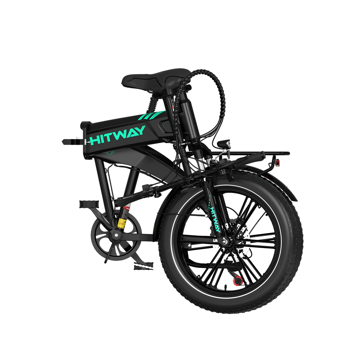 HITWAY BK36 Folding Electric Bike – 250W 48V 10.4Ah, 20″ Fat Tyre Foldable E-Bike-Electric Scooters London