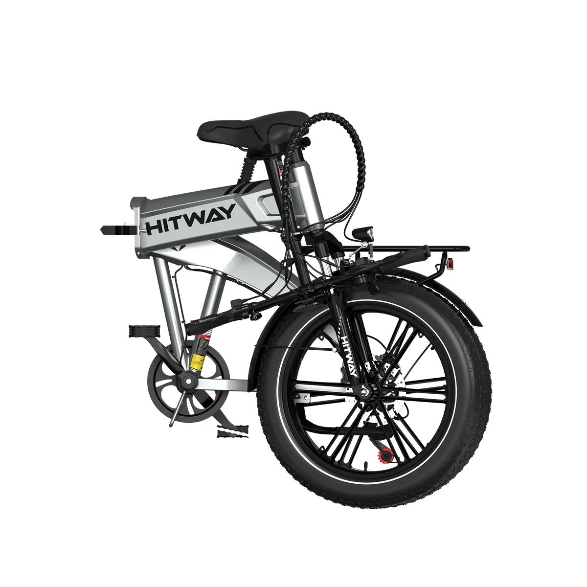 HITWAY BK36 Folding Electric Bike – 250W 48V 10.4Ah, 20″ Fat Tyre Foldable E-Bike-Electric Scooters London