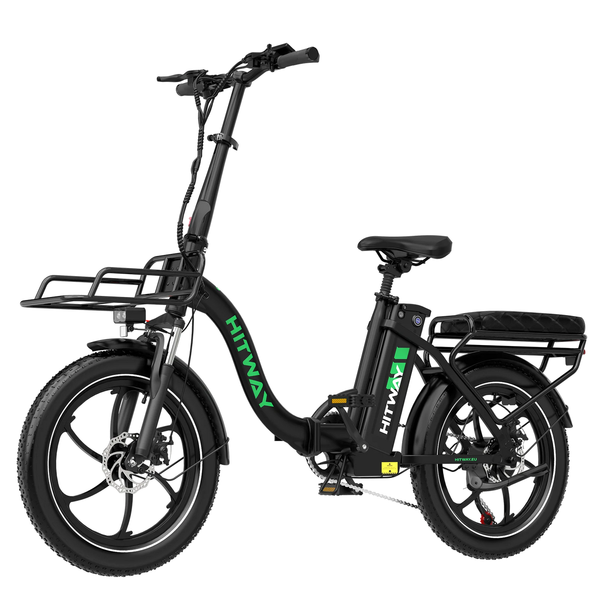 HITWAY BK6S L1 Folding Electric Bike – 250W, 36V 15.6Ah, 20-Inch × 3.0 Tyres