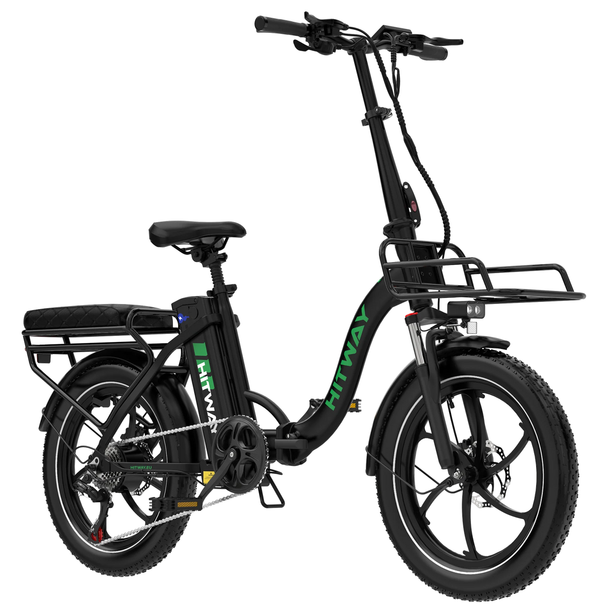 HITWAY BK6S L1 Folding Electric Bike – 250W, 36V 15.6Ah, 20-Inch × 3.0 Tyres