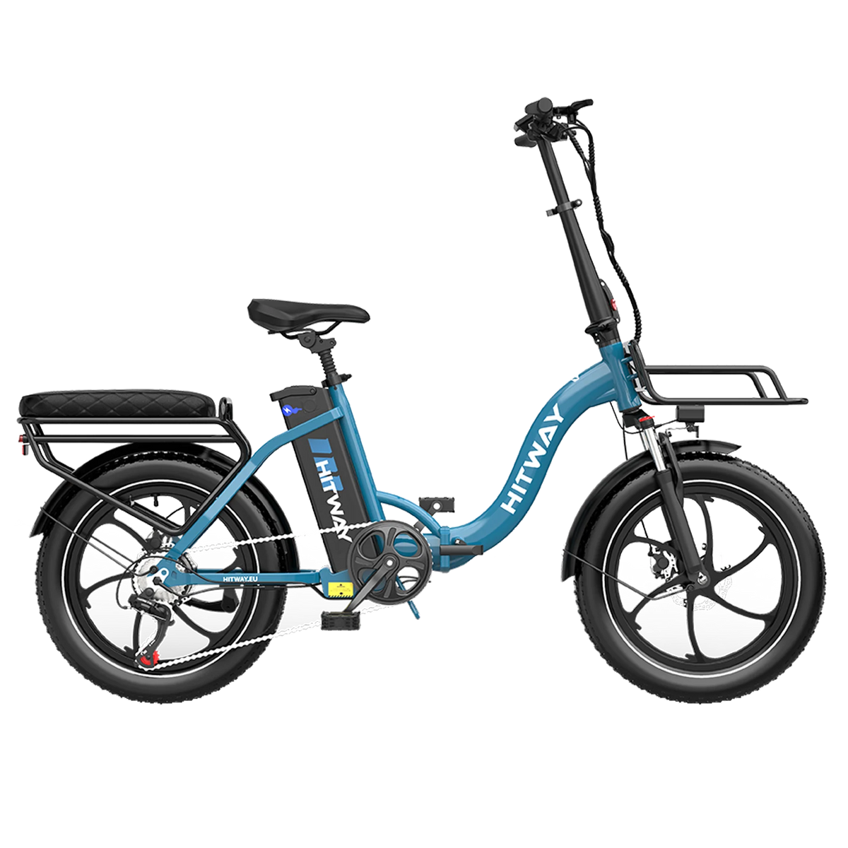HITWAY BK6S L1 Folding Electric Bike – 250W, 36V 15.6Ah, 20-Inch × 3.0 Tyres