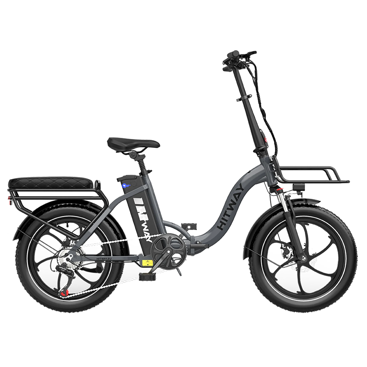 HITWAY BK6S L1 Folding Electric Bike – 250W, 36V 15.6Ah, 20-Inch × 3.0 Tyres