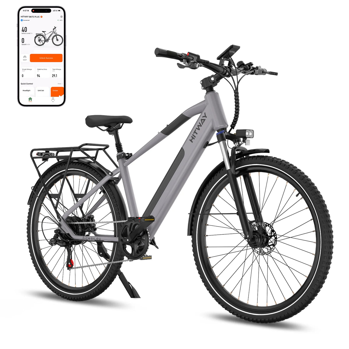 HITWAY BK7S Plus 29″ Electric Bike – 250W 36V 12.8Ah NFC