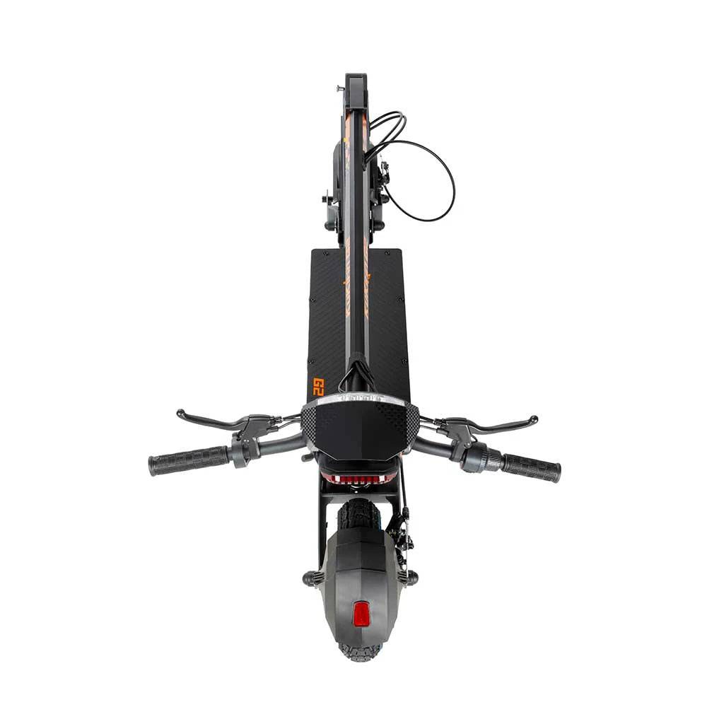 KuKirin G2 electric scooter folded, viewed from above