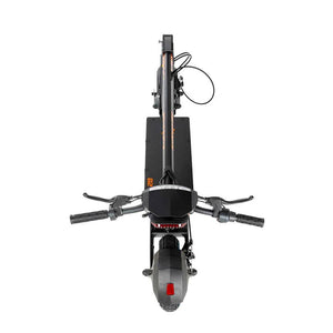 KuKirin G2 electric scooter folded, viewed from above