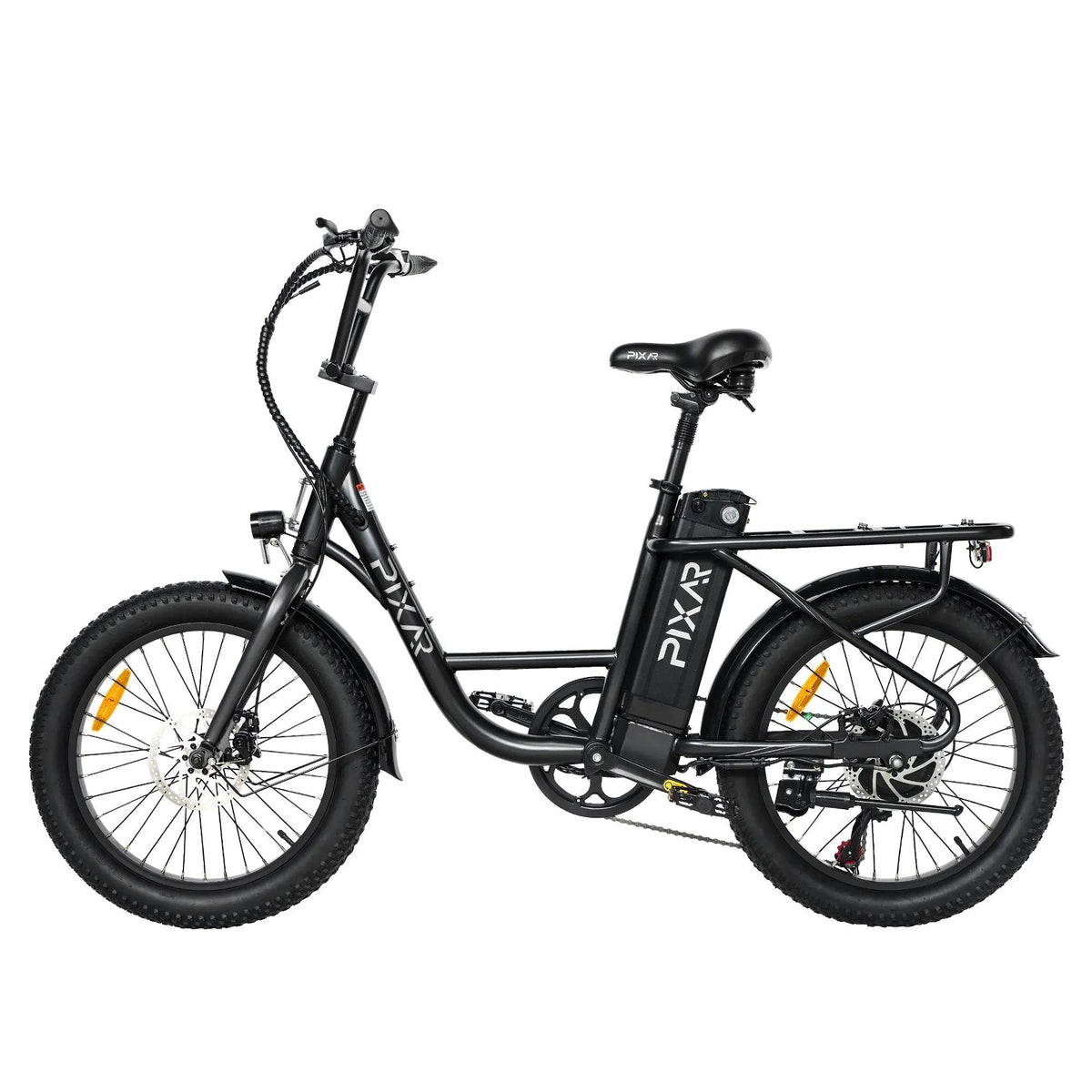 PIXAR Fun1 electric bike in Black – left side view