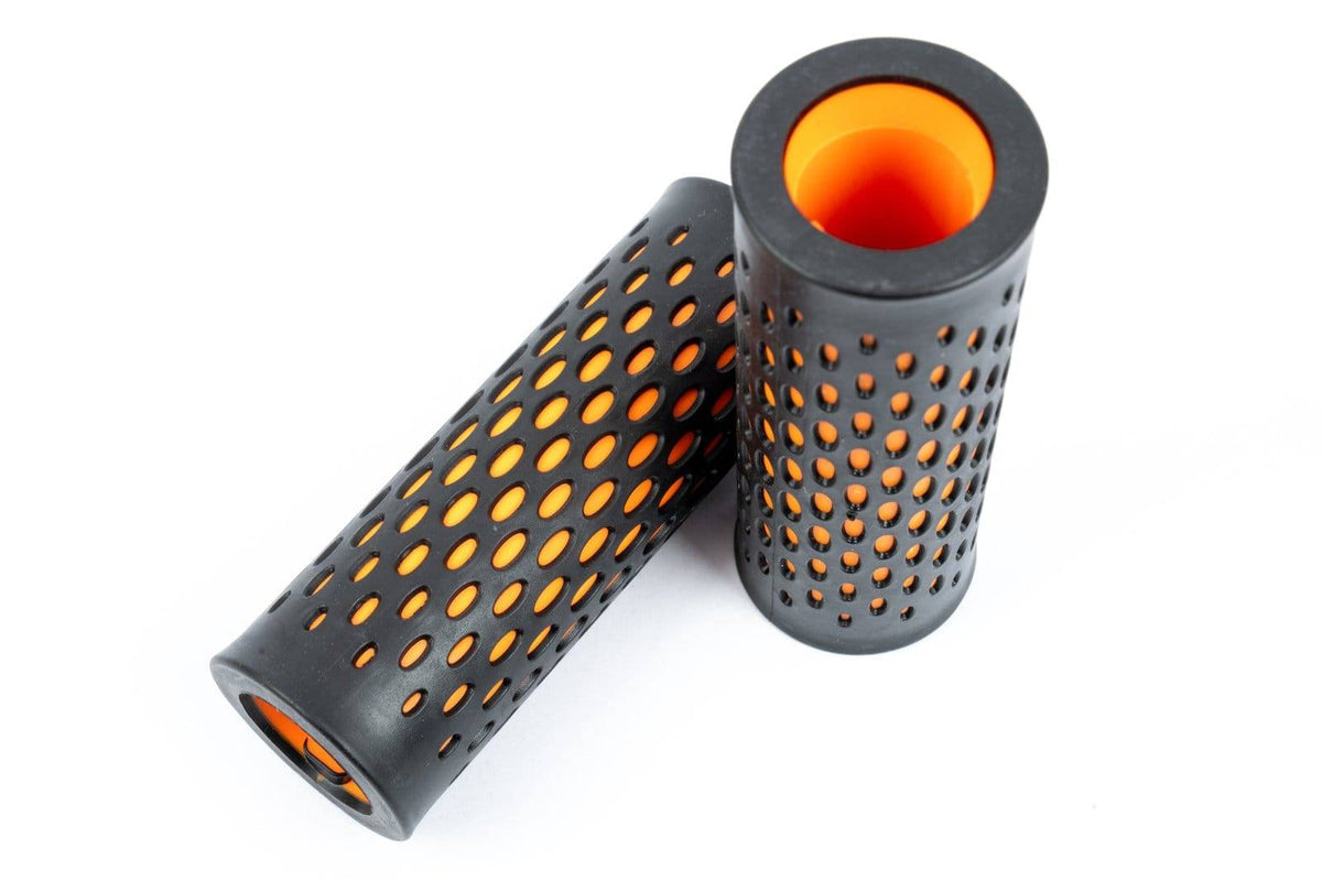 Pure Electric Black/Papaya handlebar grip pair for selected Advance and Flex scooters