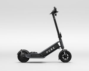 Pure Escape Pro+ Suspension electric scooter – side profile in black