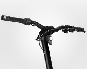Pure Escape Pro+ Suspension electric scooter – handlebar and front light detail