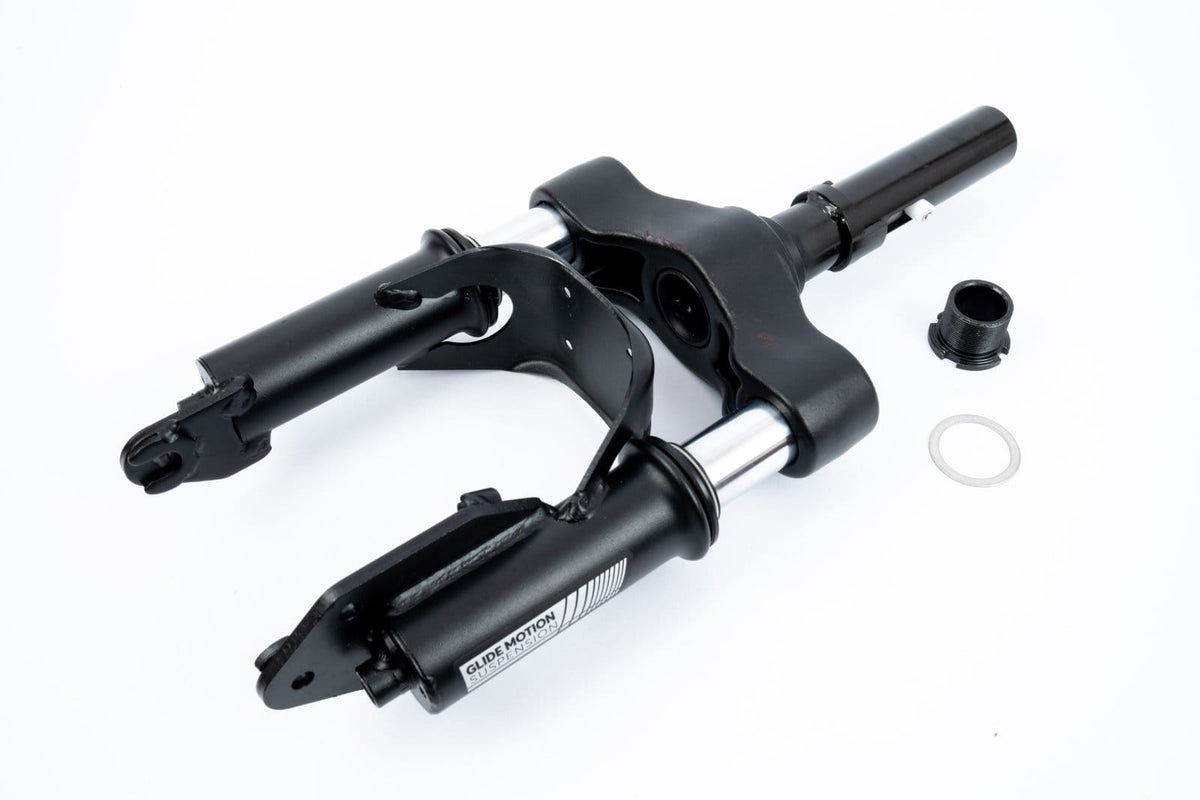 Pure Electric Front Suspension Fork With Stabilisation Assembly - Black