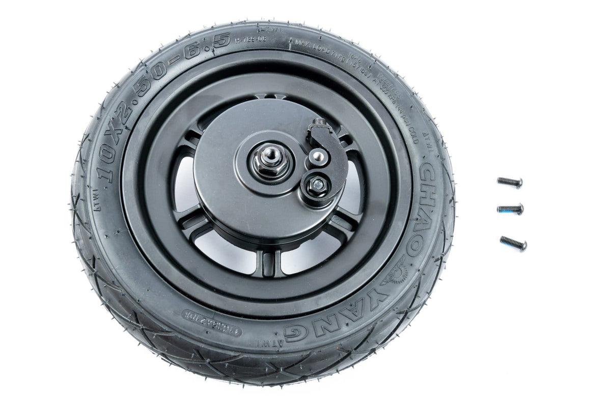 Pure Electric front wheel with tyre and brake assembly