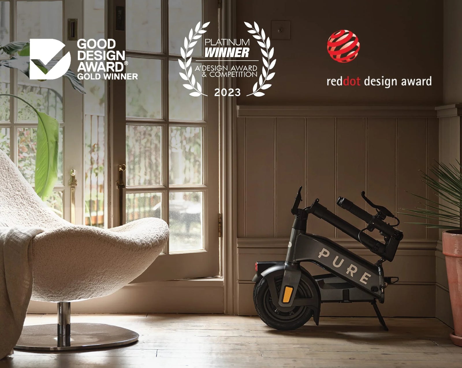 Pure Flex Electric Scooter – 500W / 924W Max Compact Folding E-Scooter-Electric Scooters London