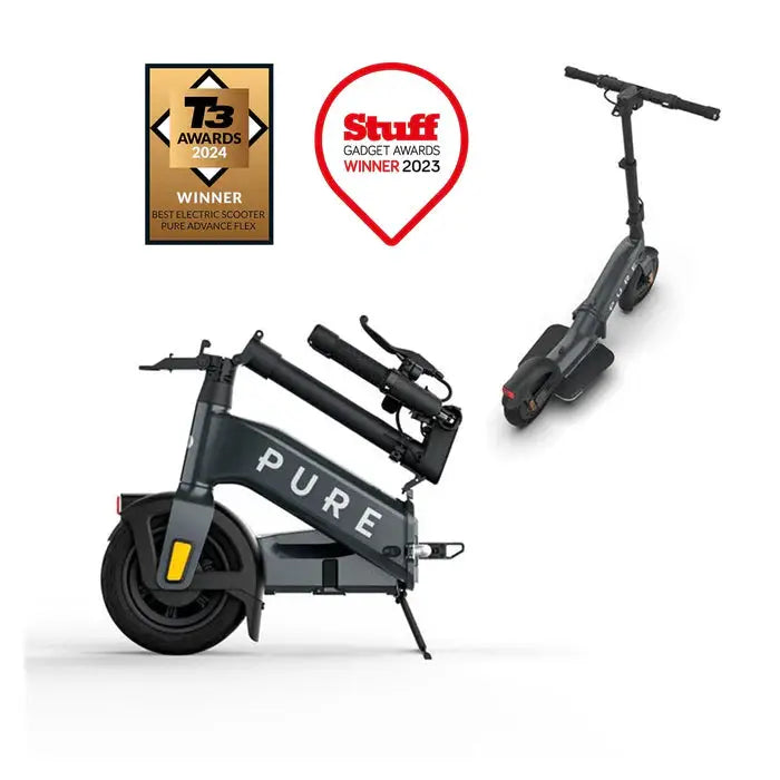 Pure Advance Flex Electric Scooter - Mercury Grey-Electric Scooters London