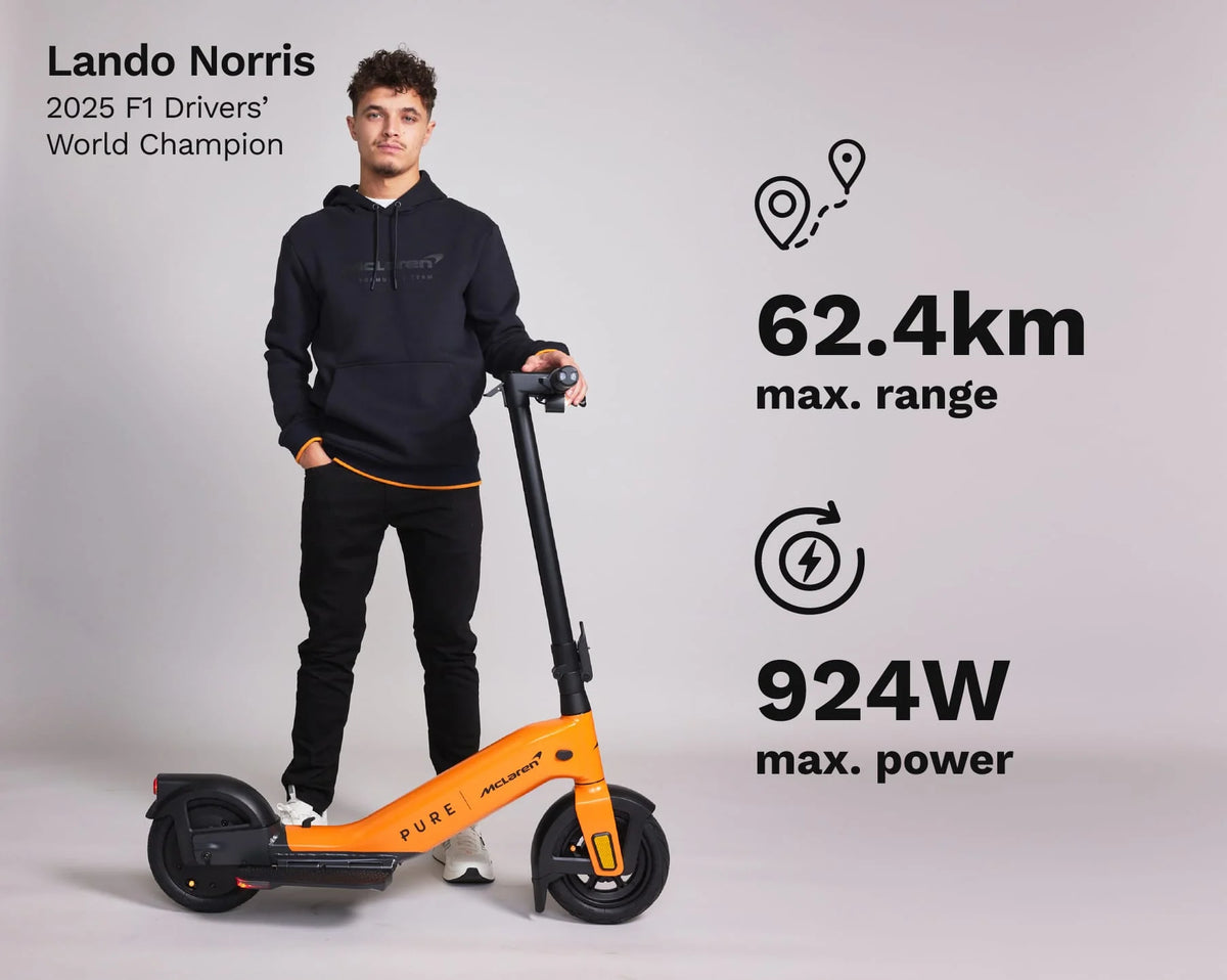 Pure x McLaren Papaya Electric Scooter-Electric Scooters London
