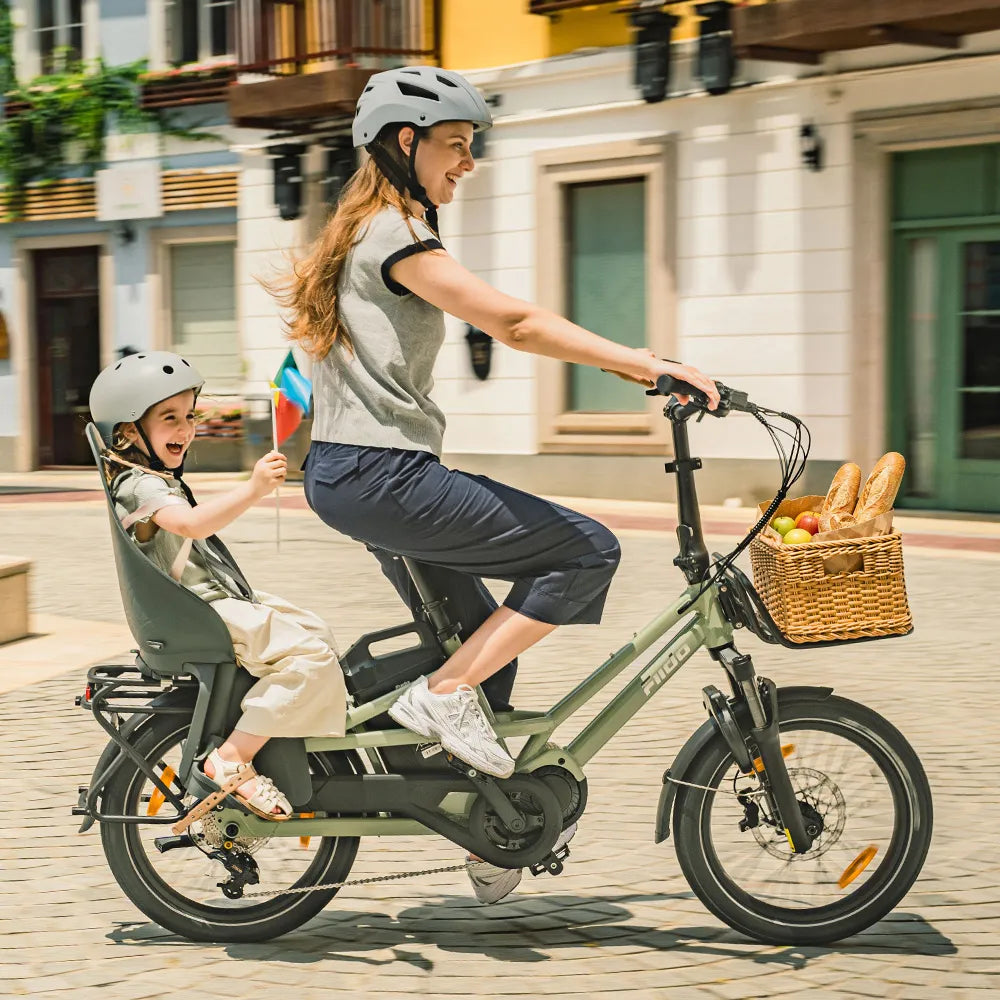 Fiido T3 Urban Family Cargo E-Bike – 250W, 972Wh Battery-Electric Scooters London