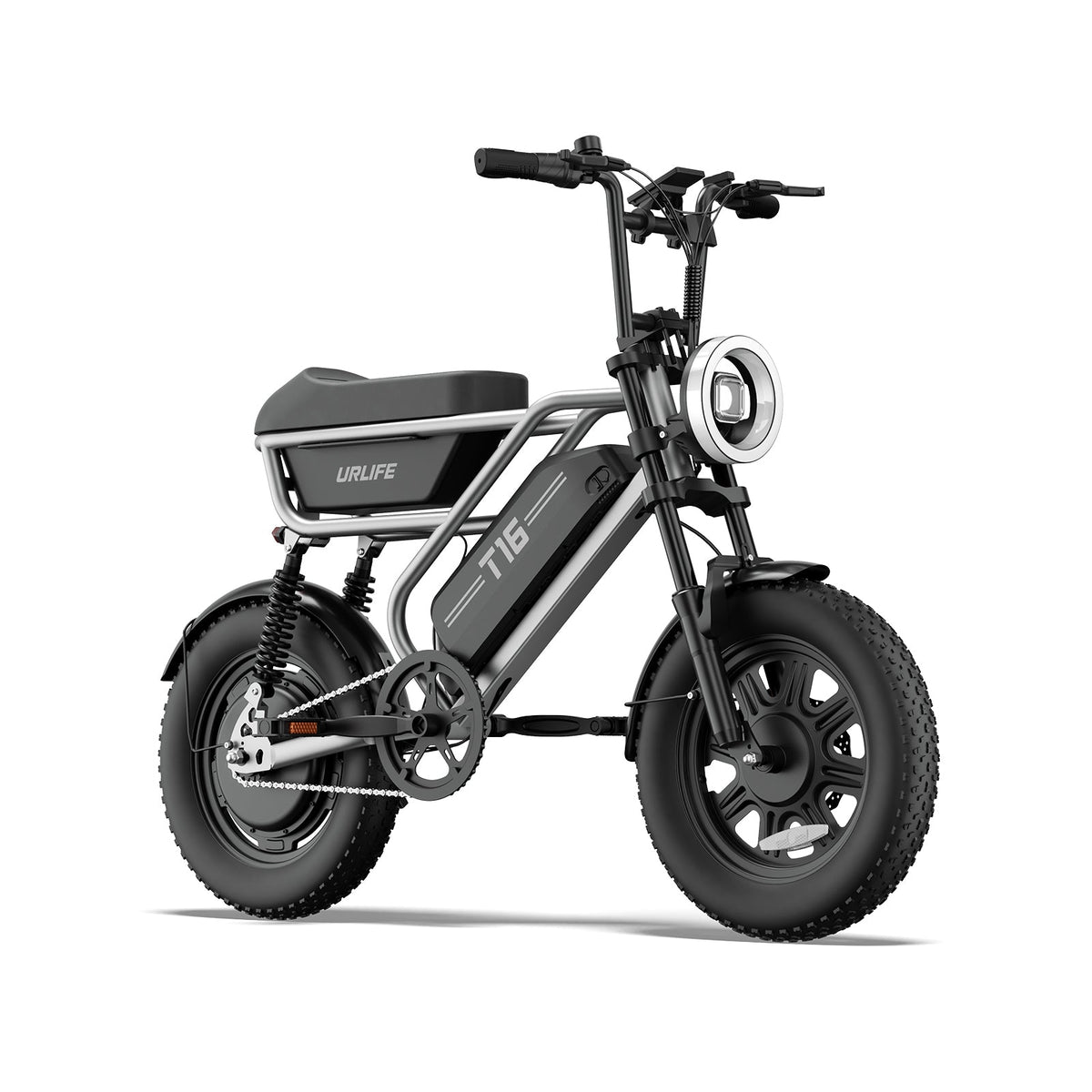 URLIFE T16 500W Folding Fat Tyre Electric Bike-Electric Scooters London