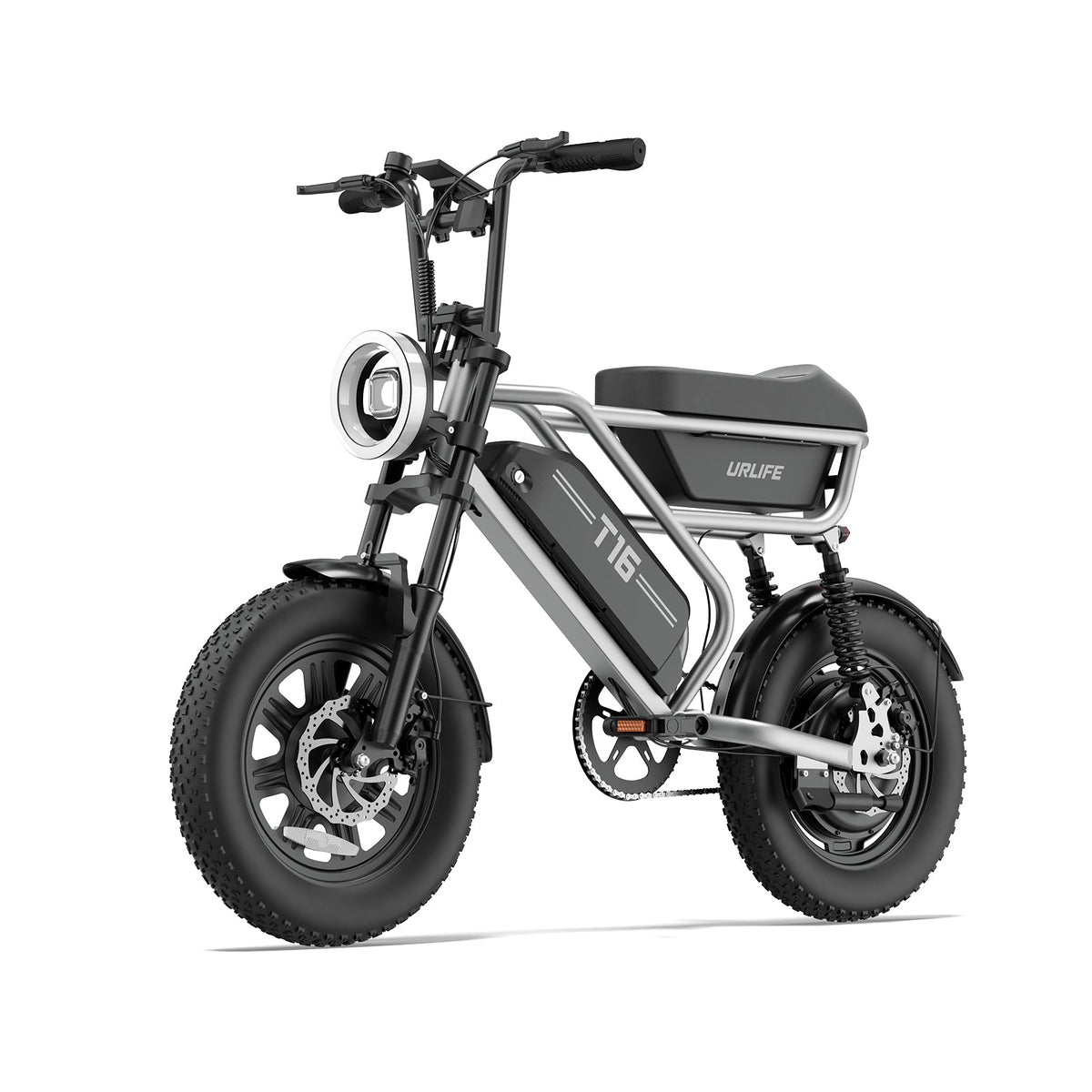 URLIFE T16 500W Folding Fat Tyre Electric Bike-Electric Scooters London