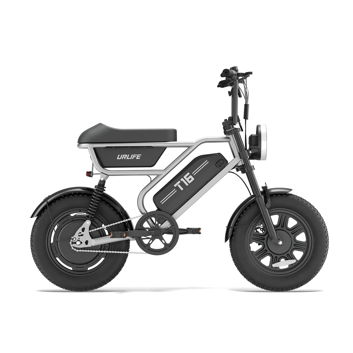 URLIFE T16 500W Folding Fat Tyre Electric Bike-Electric Scooters London