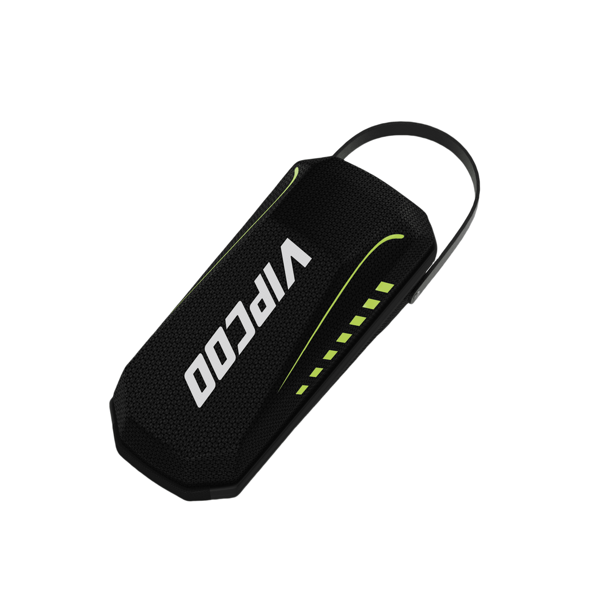 VIPCOO 2L scooter storage bag in black with green detailing