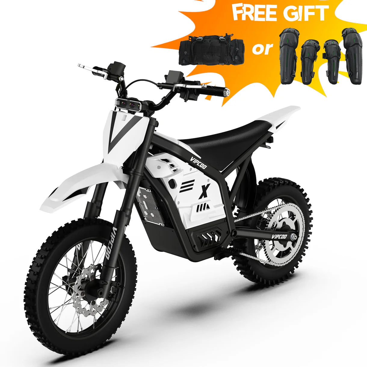 VIPCOO H2 Electric Dirt Bike – 3500W Peak 48V 23Ah-Electric Scooters London