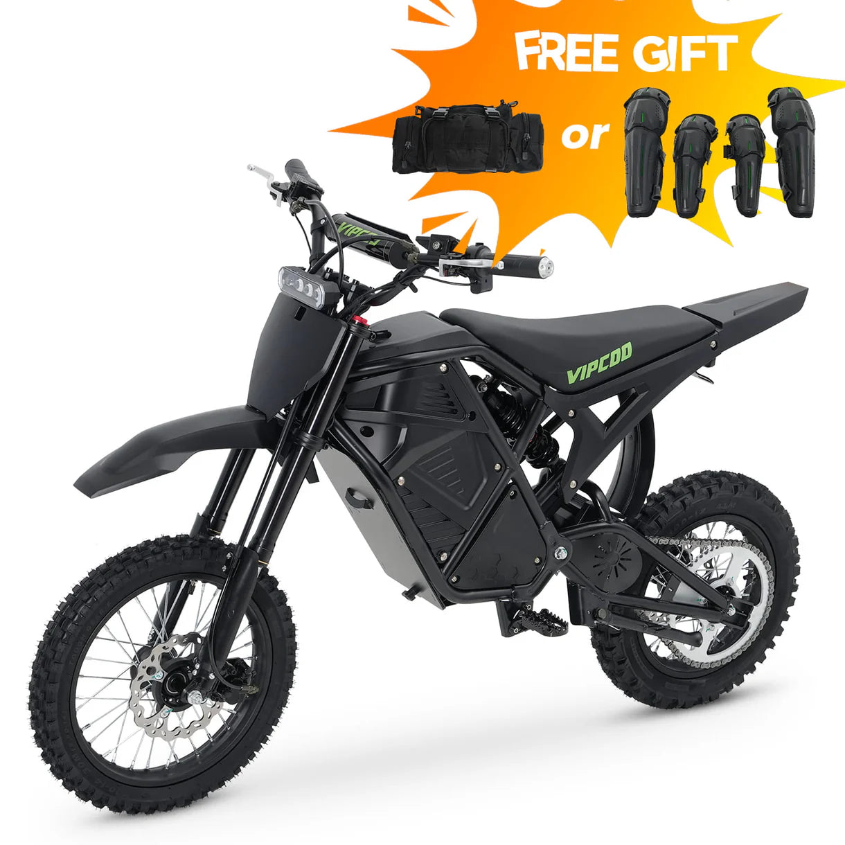 VIPCOO H3 Electric Dirt Bike – 3500W Peak, 48V 23Ah, 63 km/h-Electric Scooters London