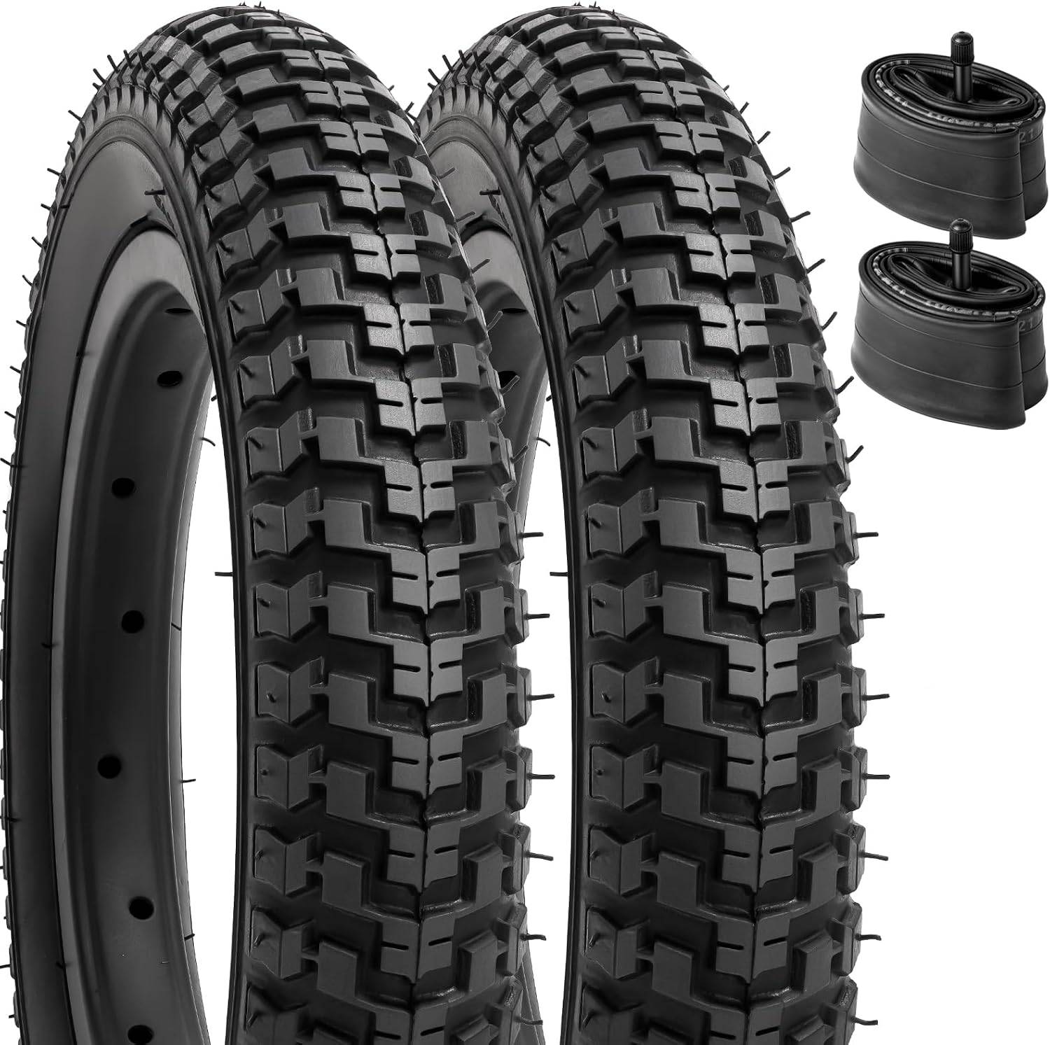 YunSCM 12.5 × 2.25 Knobby Tyres & Inner Tubes – Pair-Electric Scooters London