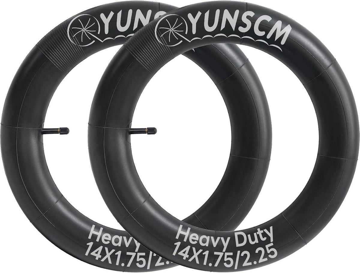 YunSCM 14 × 1.75–2.25 Inner Tubes - Schrader 32 mm, Pair