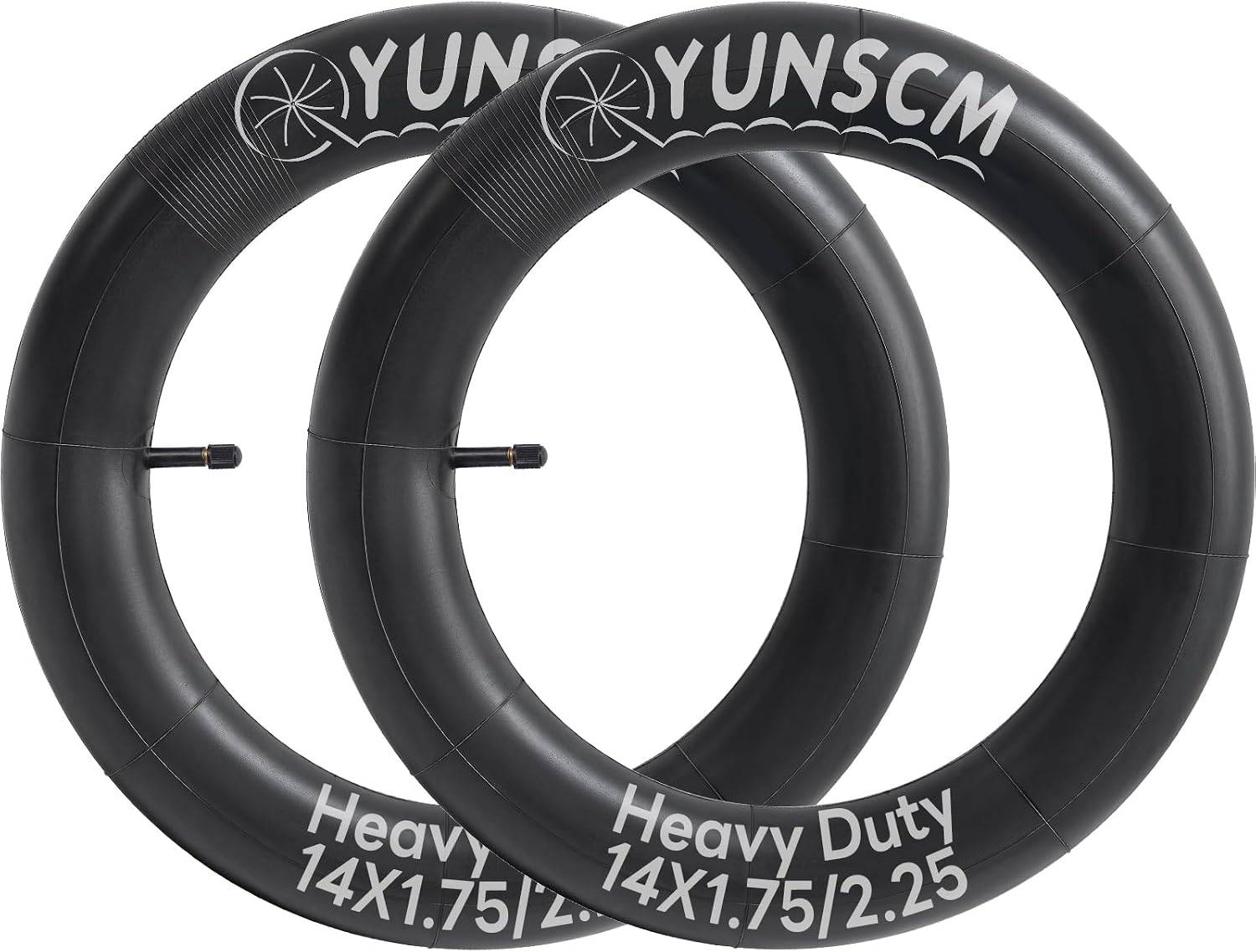 YunSCM 14 × 1.75–2.25 Inner Tubes - Schrader 32 mm, Pair-Electric Scooters London