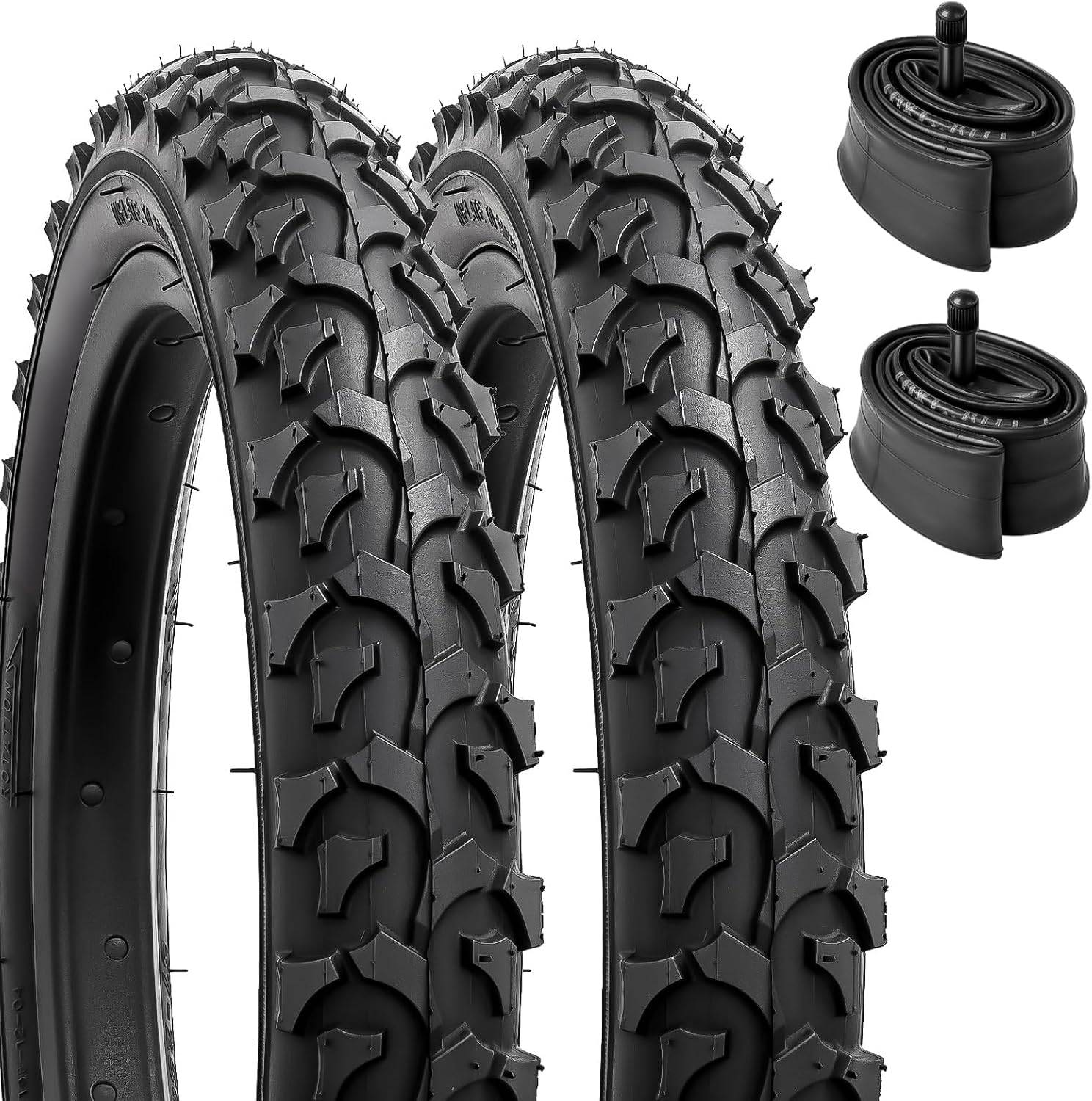 YunSCM 14 × 2.125 Bike Tyres & Inner Tubes – Pair-Electric Scooters London