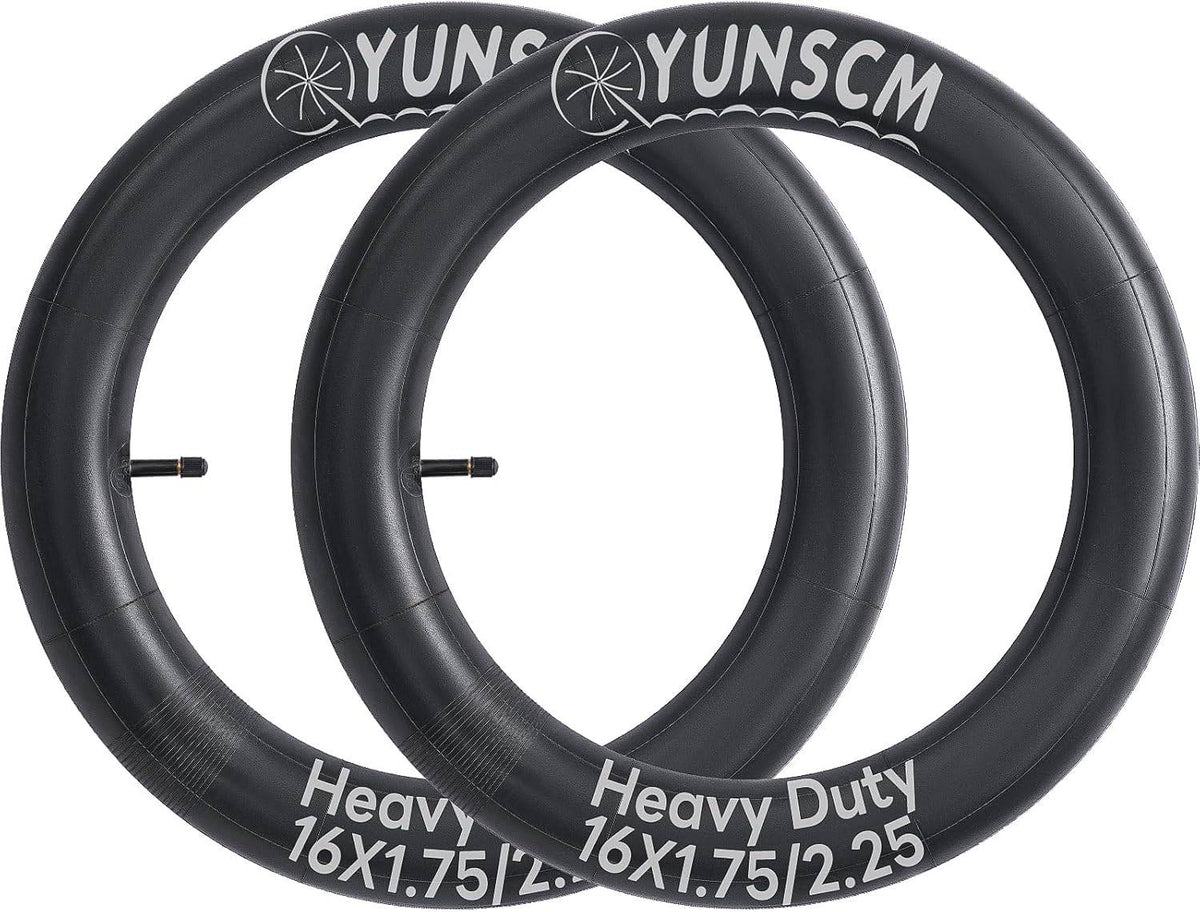 YunSCM 16 × 1.75–2.25 Inner Tubes - Schrader 32 mm, Pair