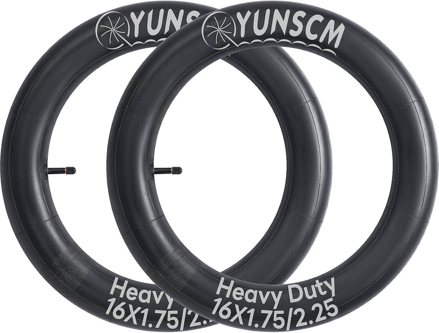 YunSCM 16 × 1.75–2.25 Inner Tubes - Schrader 32 mm, Pair-Electric Scooters London
