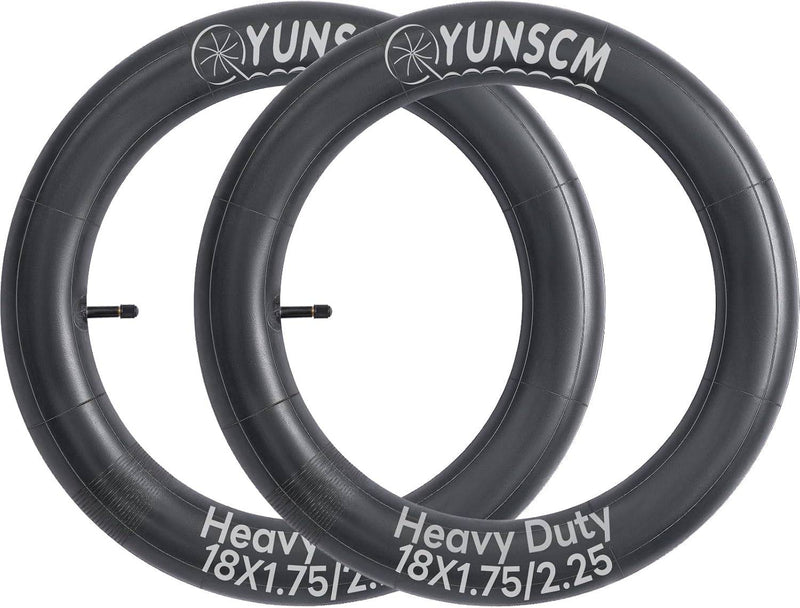 YunSCM 18 × 1.75–2.25 Inner Tubes – Schrader 32mm, Pair-Electric Scooters London