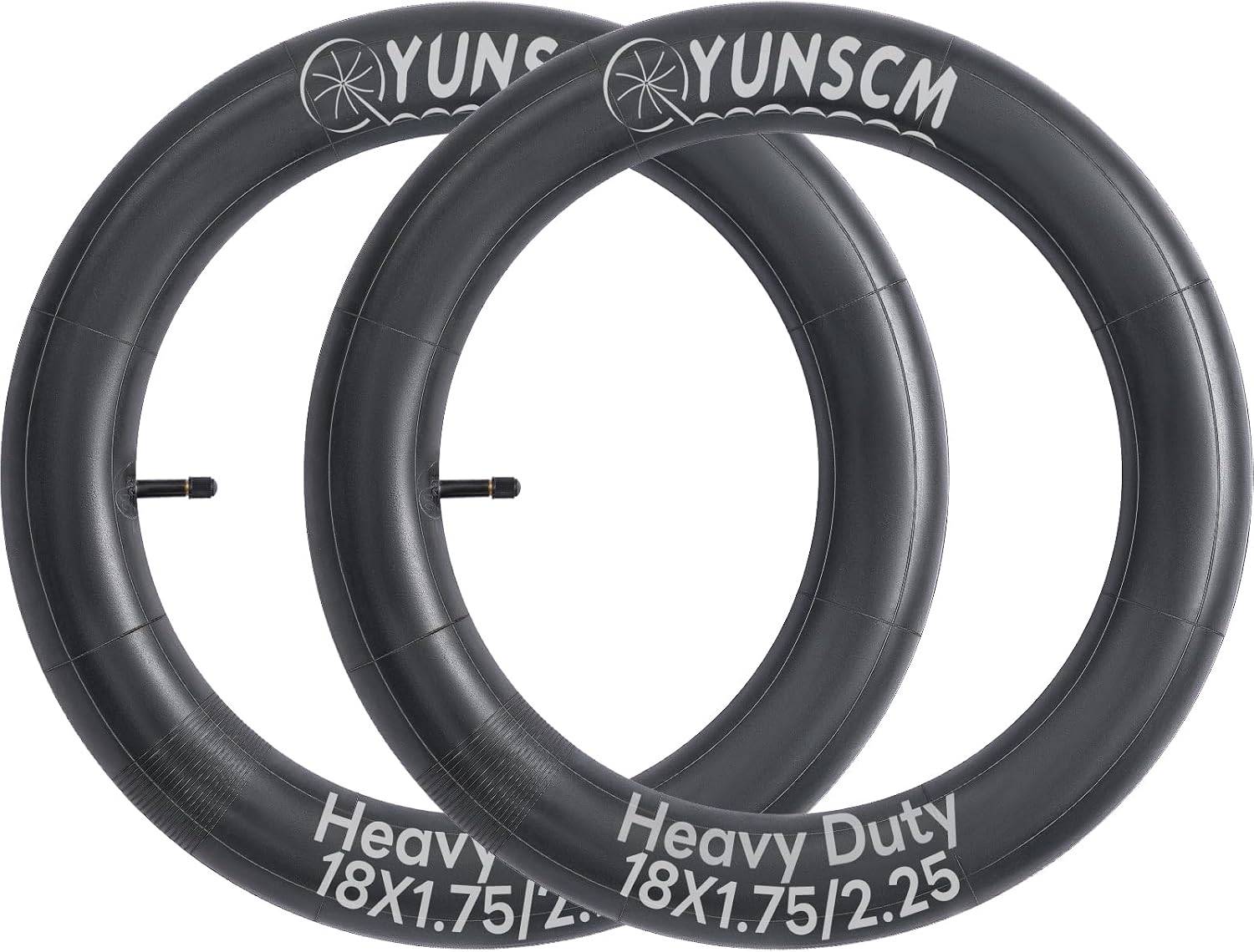 YunSCM 18 × 1.75–2.25 Inner Tubes – Schrader 32mm, Pair-Electric Scooters London