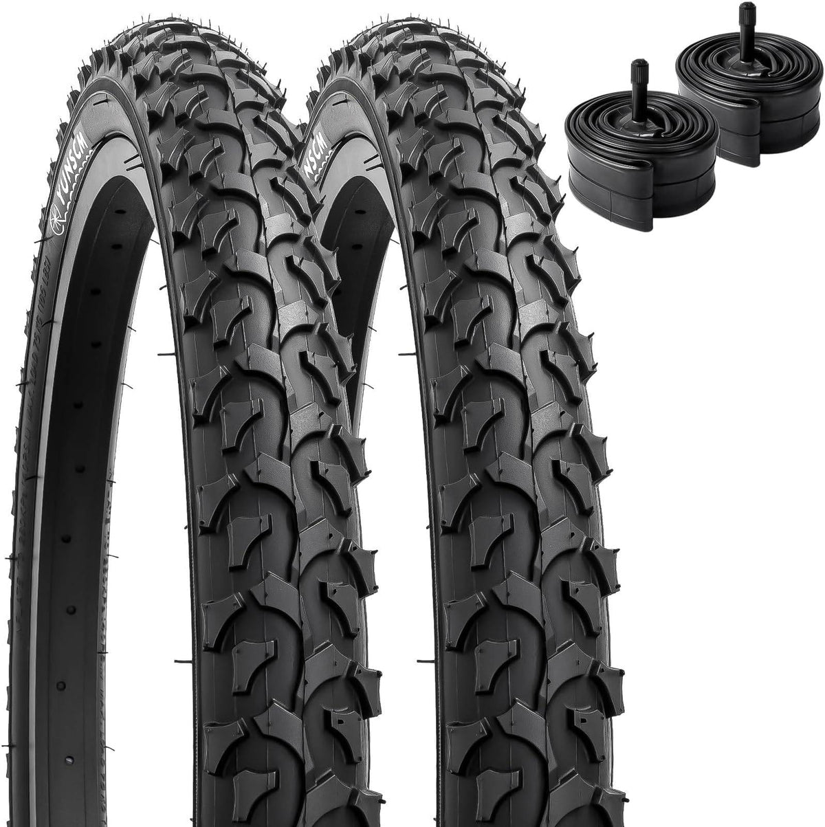 YunSCM 18 × 2.125 Bike Tyres & Inner Tubes – Pair