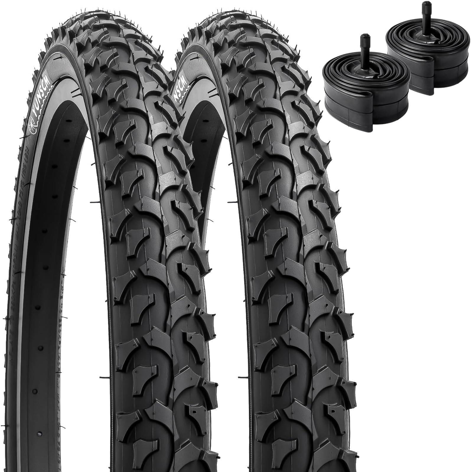 YunSCM 18 × 2.125 Bike Tyres & Inner Tubes – Pair-Electric Scooters London